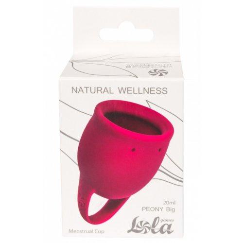 Менструальная чаша Lola Toys Natural Wellness Peony Wine Red 20 мл - фото 3 - id-p178843637