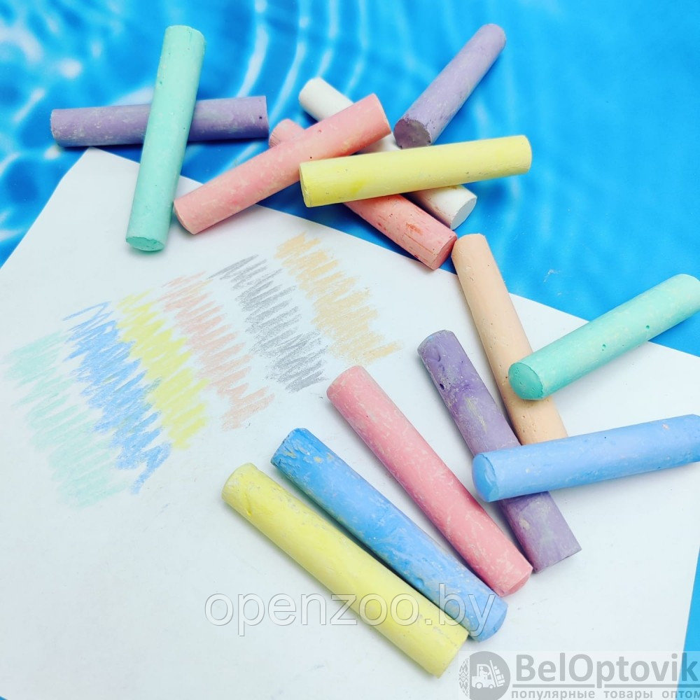 Набор: Мелки цветные для рисования Буба, 21 мелок, в ведерке - фото 8 - id-p178847764
