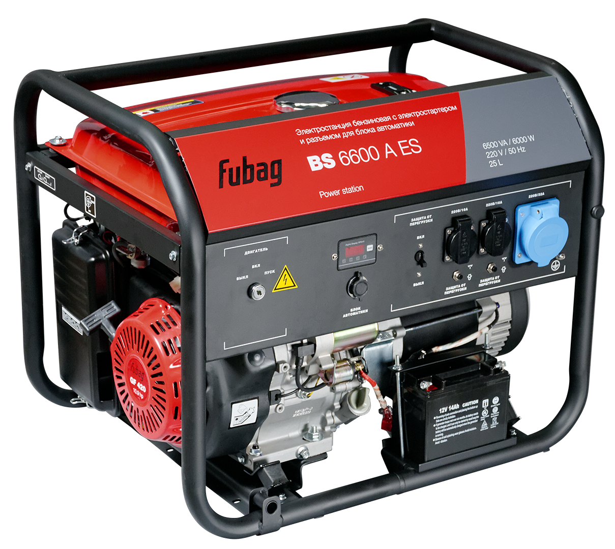 Генератор бензиновый Fubag BS 6600 A ES с электростартером и коннектором автоматики - фото 1 - id-p178848291