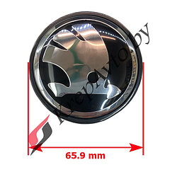 Колпачок в литой диск Skoda 55х66мм (хром)