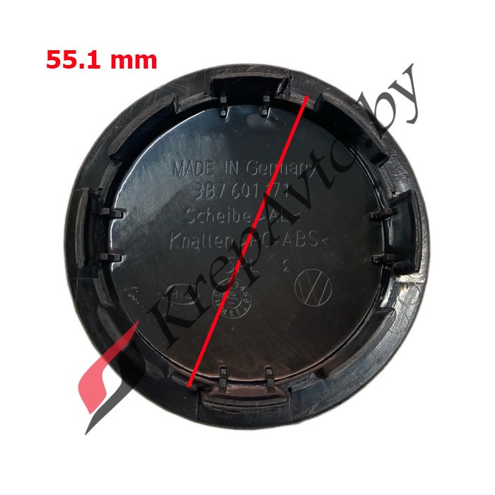 Колпачок в литой диск Skoda 55х66мм (хром) - фото 2 - id-p178862955