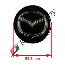 Колпачок в литой диск Mazda 54х56мм (черный)