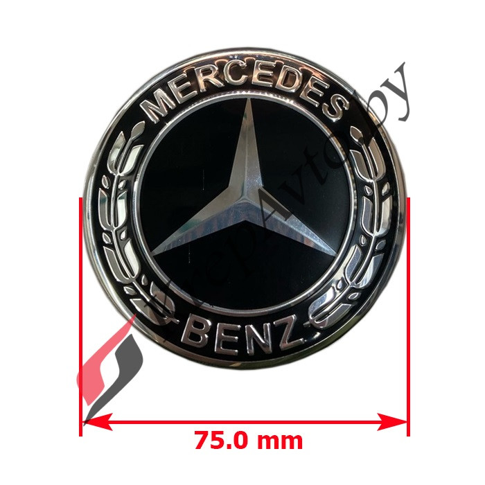 Колпачок в литой диск Mercedes-Benz 69x75 A1714000025 (черный) - фото 1 - id-p178862986