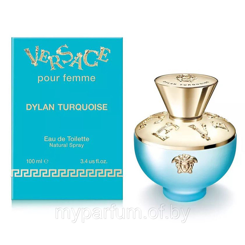 Женская туалетная вода Versace Dylan Turquoise Pour Femme edp 100ml (PREMIUM) - фото 1 - id-p178864519