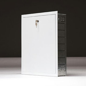 Шкаф распределительный встроенный "мини" с встроенной дверцей GROTA ШРМ-1 (4-5 выходов)