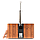 Купель композитная квадратная «Элит Кваттро» с подогревом, отделка - термососна, фото 2