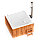 Купель композитная квадратная «Элит Кваттро» с подогревом, отделка - термососна, фото 4