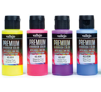 Краска Premium Color флуорисцентная, 60мл.  Acrylicos Vallejo