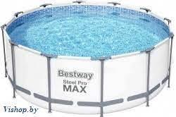 Каркасный бассейн BestWay "Steel Pro Max" 56420 (366x122см) с фильтр насосом 2006 л/ч - фото 1 - id-p162498589