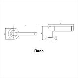 Комплект ручек АЛЛЮР АРТ "ПОЛО" MBN (1540) графит (20), фото 3