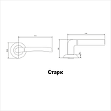 Комплект ручек АЛЛЮР АРТ "СТАРК" MBN (1440) графит (20), фото 3