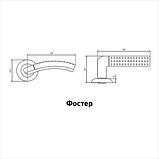 Комплект ручек АЛЛЮР АРТ "ФОСТЕР" SB/PB (1676) мат.золото/золото (20), фото 3