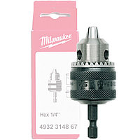 Патрон ключевой 0,5 6,5 мм с хвостовиком HEX 1/4" мм Milwaukee (4932314867)