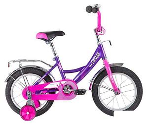 Детский велосипед Novatrack Vector 12 123VECTOR.LC20 (фиолетовый/розовый, 2020)