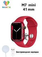 Умные смарт-часы M7 mini с беспроводной зарядкой 41 мм  (Smart Watch M7 mini) Красные!