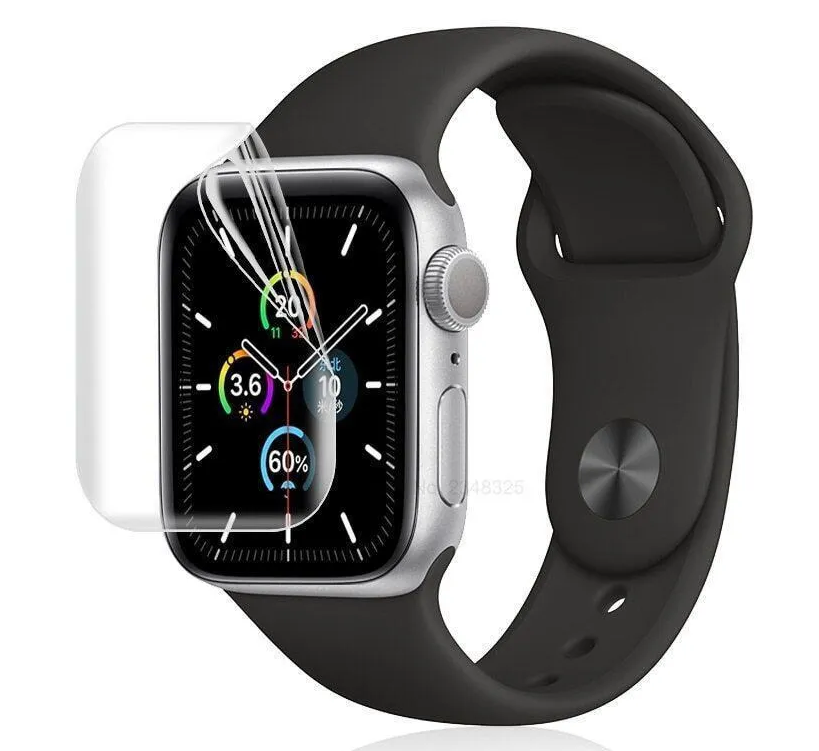 Гидрогелиевая пленка H9 для Apple Watch 40 мм, Защита дисплея, 2шт. глянцевая прозрачная пленка для часов.