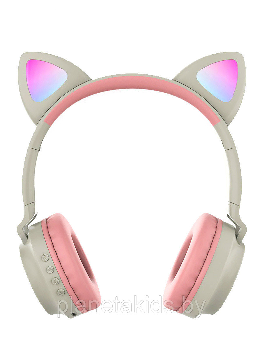 Детские беспроводные наушники Cat Ear zw 028 со светящимися ушками Wireless Headphones - фото 4 - id-p178880276