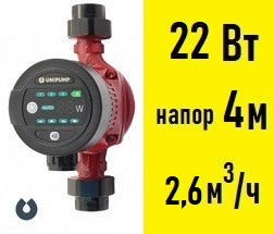 Насос циркуляционный UNIPUMP LPA 25-40 180