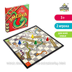 Настольная игра-бродилка «Змейка», пластиковое поле