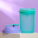 Шейкер спортивный с чашей под протеин, фиолетово-голубой, 500 мл, фото 2