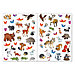Многоразовые наклейки набор «Какие бывают животные», А4, 2 шт., фото 3