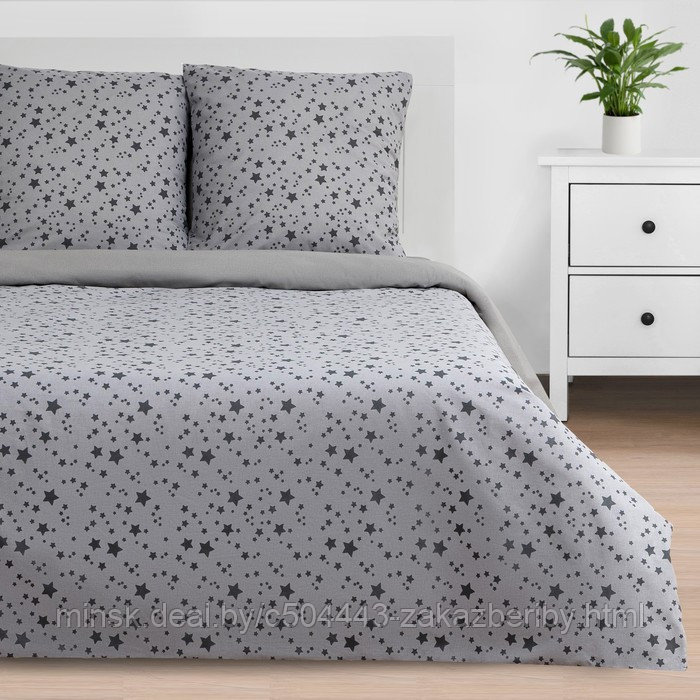 Постельное бельё «Этель» Дуэт Starlight 143*215 см - 2 шт, 220*240 см, 70*70 см - 2 шт