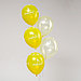 Шар латексный 12" «С Днём рождения», прозрачный, набор 15 шт., цвет жёлтый, фото 2