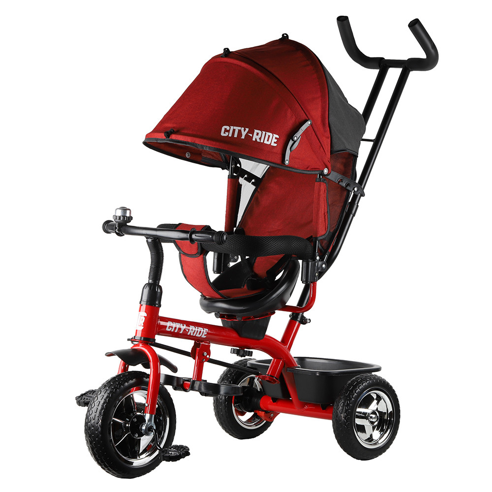 Детский трехколесный велосипед с поворотным сидением City Ride Compact