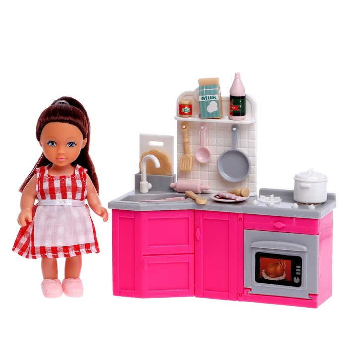 Кукла малышка Повар Lyna с набором мебели и аксессуарами, МИКС - фото 2 - id-p178891162