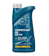 Масло компрессорное минеральное 1л MANNOL Compressor Oil ISO 46 2901