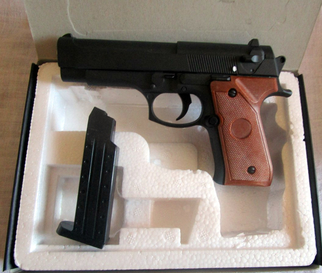 Металлический пистолет G22 детский пневматический - фото 2 - id-p22441796
