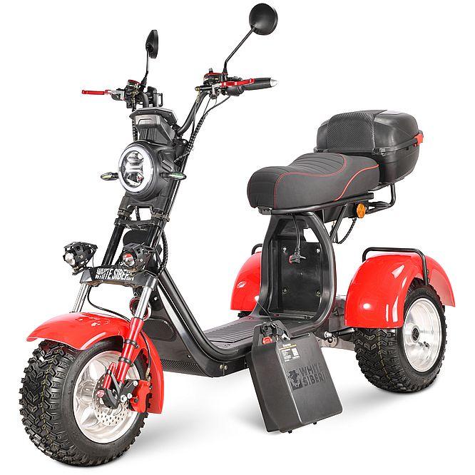 Электроскутер White Siberia Pro Trike IKRA 5000W (красный), фото 1