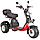 Электроскутер White Siberia Pro Trike IKRA 5000W (чёрный), фото 3