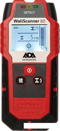Детектор скрытой проводки ADA Instruments Wall Scanner 80, фото 2