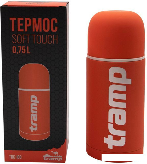 Термос TRAMP TRC-108ор 750 мл (оранжевый) - фото 1 - id-p178564757