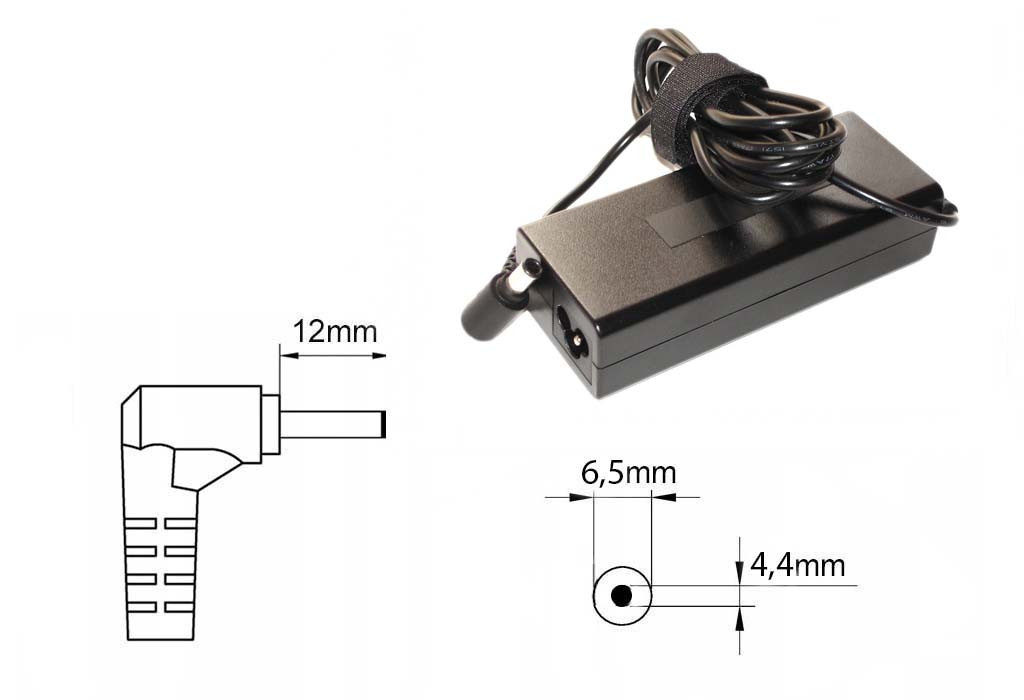 Зарядка (блок питания) для ноутбука Sony Vaio PCG-109M, 19.5V 4.7A 90W, штекер 6.5x4.4 мм - фото 1 - id-p178920947