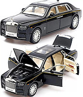 Металлическая инерционная машинка Rolls-Royce (Свет, звук), чёрный