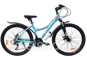 Велосипед Greenway 6930M 26" (голубо-розовый)