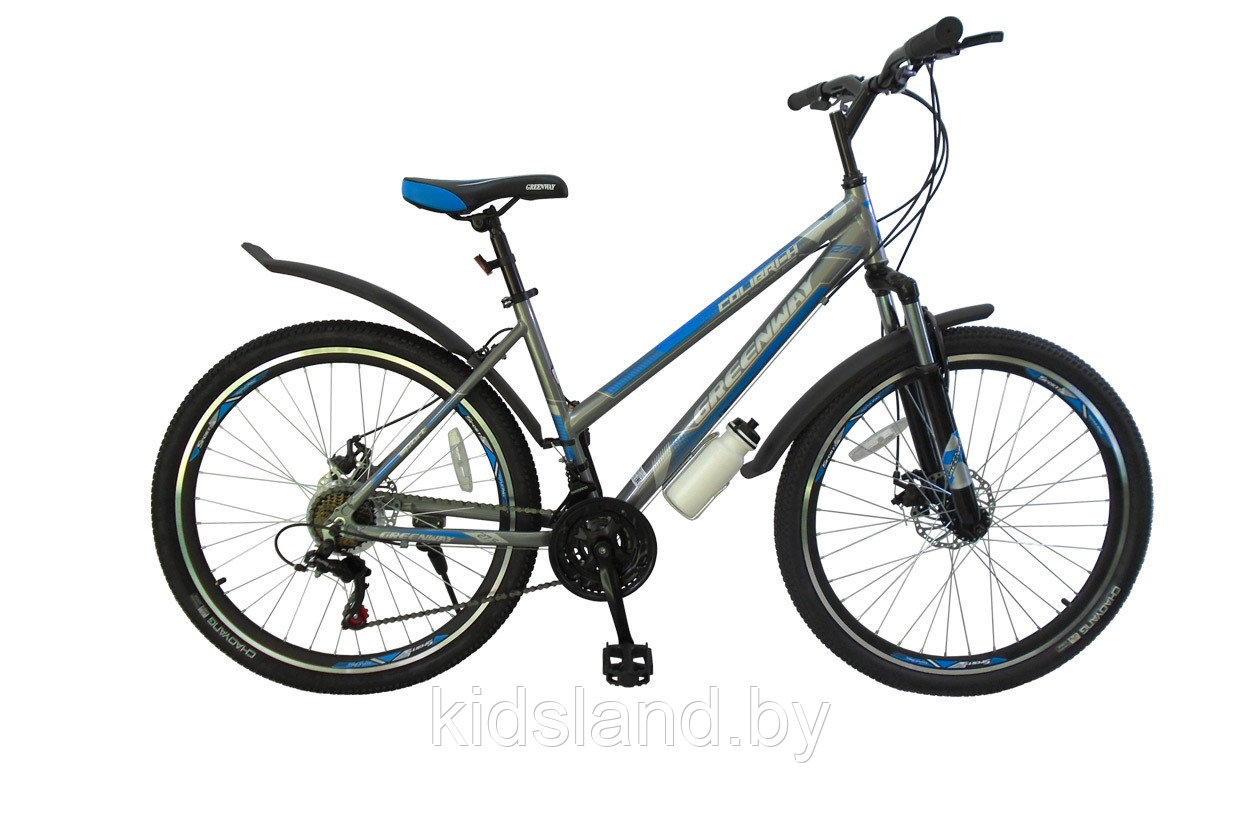 Велосипед Greenway Colibri-H 27,5" (серо-зеленый) - фото 2 - id-p96872006