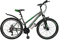 Велосипед Greenway Colibri-H 27,5" (серо-зеленый)