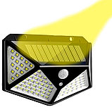 Уличный светильник с датчиком движения на солнечной батарее Solar Interaction Wall Lamp 100 LED, фото 3