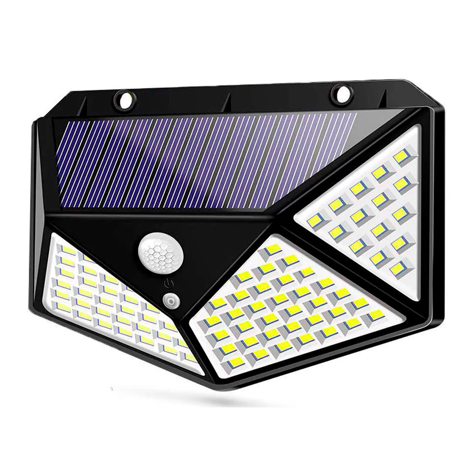 Уличный светильник с датчиком движения на солнечной батарее Solar Interaction Wall Lamp 100 LED - фото 5 - id-p178939143