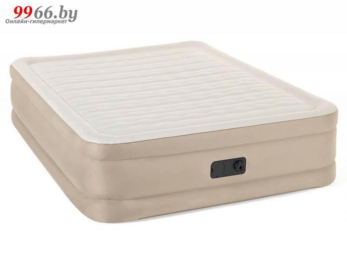 Двуспальный надувной матрас кровать для сна BestWay Fortech Airbed 69050 BW со встроенным насосом