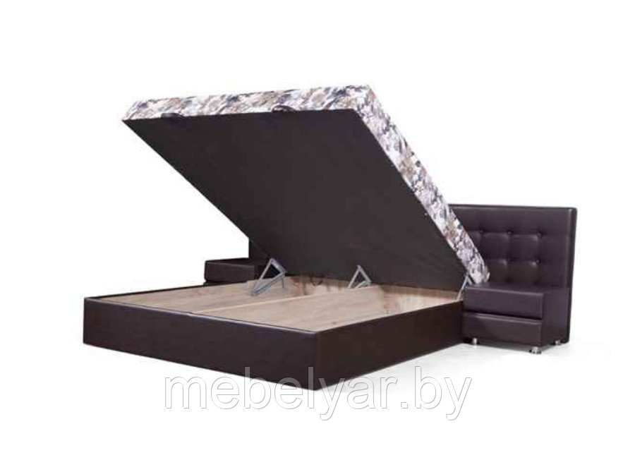 Кровать Моника (встроенный матрас 160х200 см., независимый пружинный блок+кокос) ZMF - фото 2 - id-p163967403