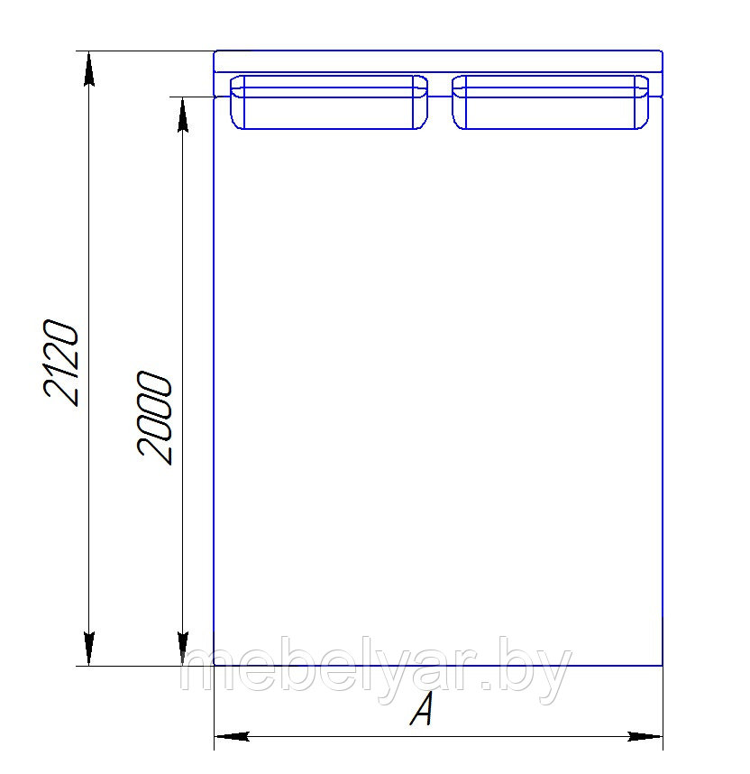 Кровать Алиса (встроенный матрас 180х200 см., пружинный блок) ZMF - фото 3 - id-p163967374