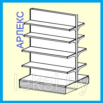 Стеллаж островной 1760х1250х1080 п10 Арлекс - фото 1 - id-p72193457