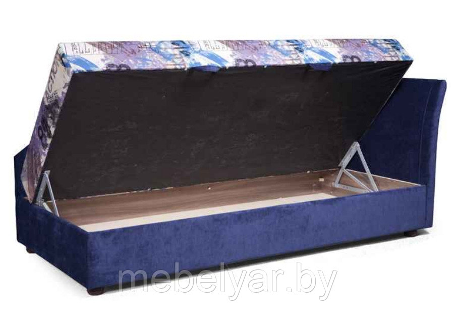 Кровать Алиса с боковым щитом (встроенный матрас, независимый пружинный блок) ZMF - фото 2 - id-p163967432