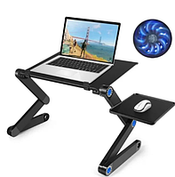 Столик трансформер для ноутбука с охлаждением Multifunctional Laptop Table Т9