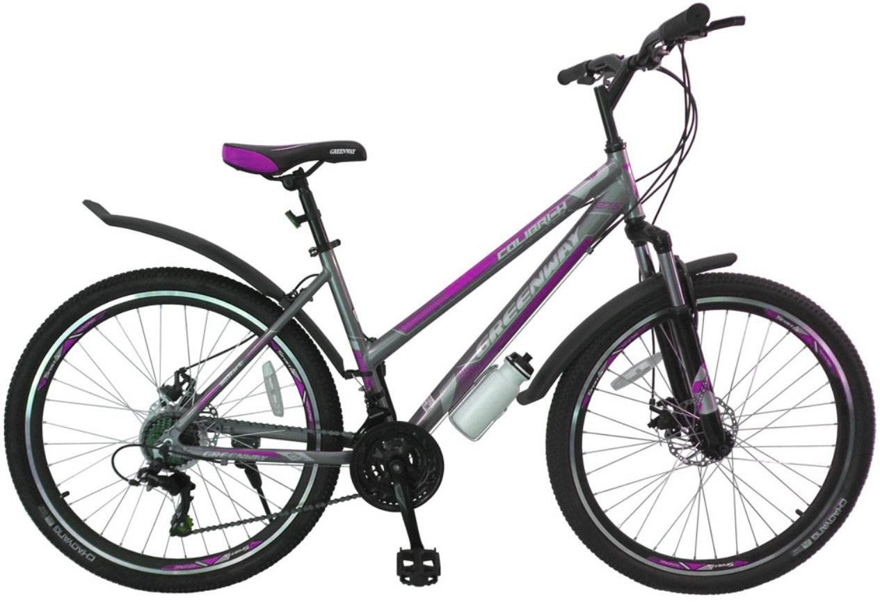 Велосипед Greenway Colibri-H 27,5" (серо-розовый)