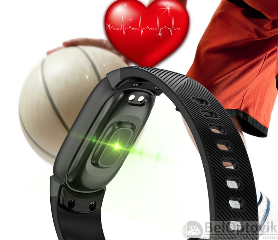Смарт-браслет Smart Bracelet Unleach Your Run QW16 с функцией измерения артериального давления Синий - фото 9 - id-p109389260